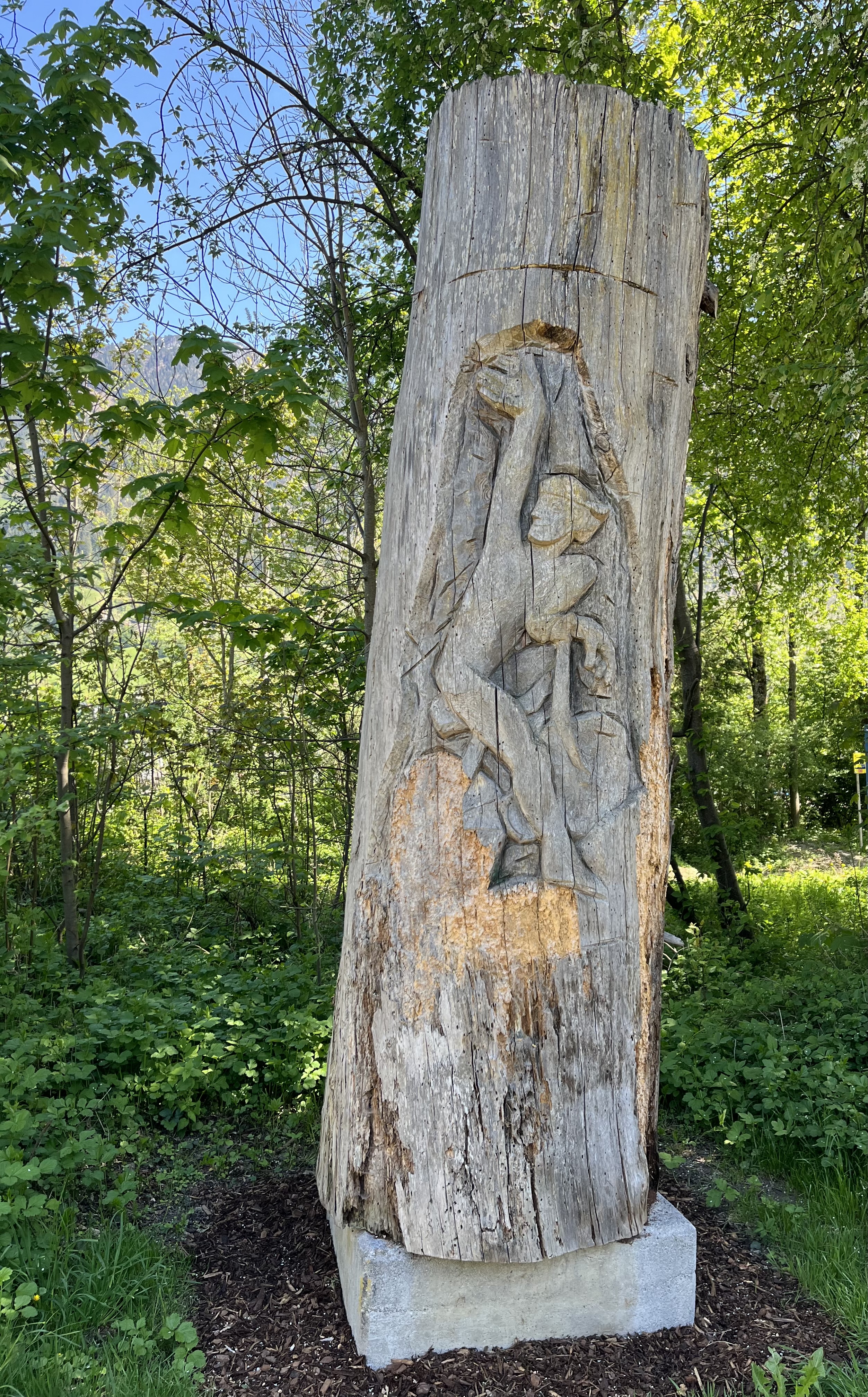 Kunstwerk "freundlicher Radfahrer"